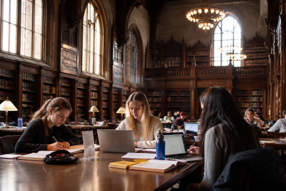 Library reading room